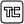 Un logo bianco e nero con la lettera t