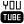 Ein schwarz-weißes Logo mit den Worten You Tube