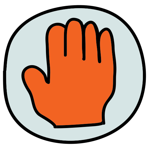 A picture of a hand on a button