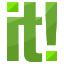 Ein grünes Logo mit dem Buchstaben h darauf