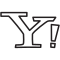 A black and white image of the letter y