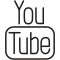 Um logo em preto e branco com as palavras YouTube