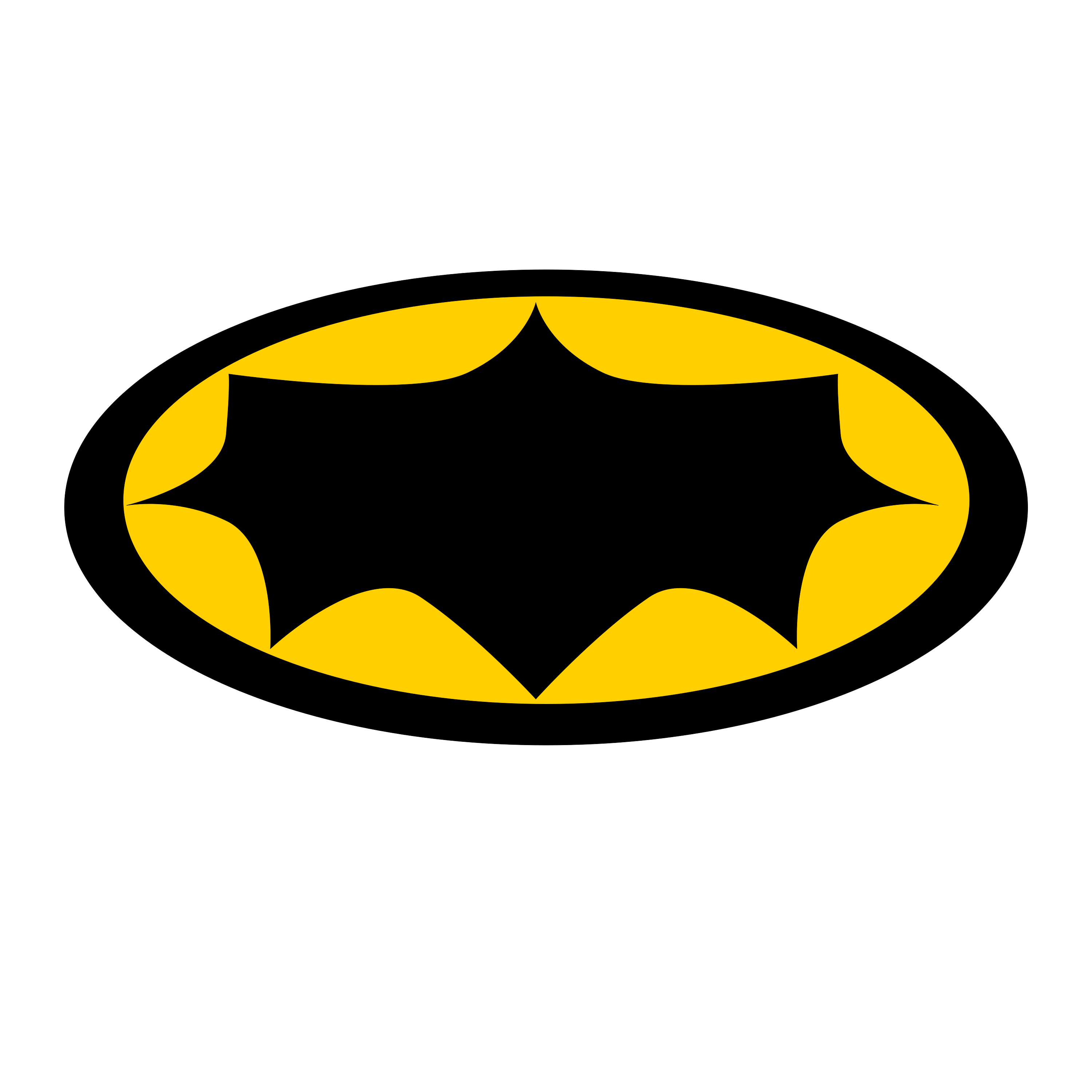 The classic batman logo is displayed.