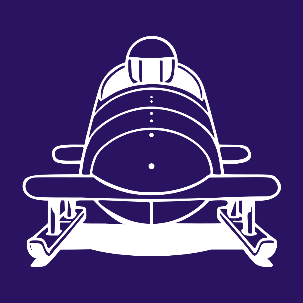 青い背景にプロペラのある飛行機