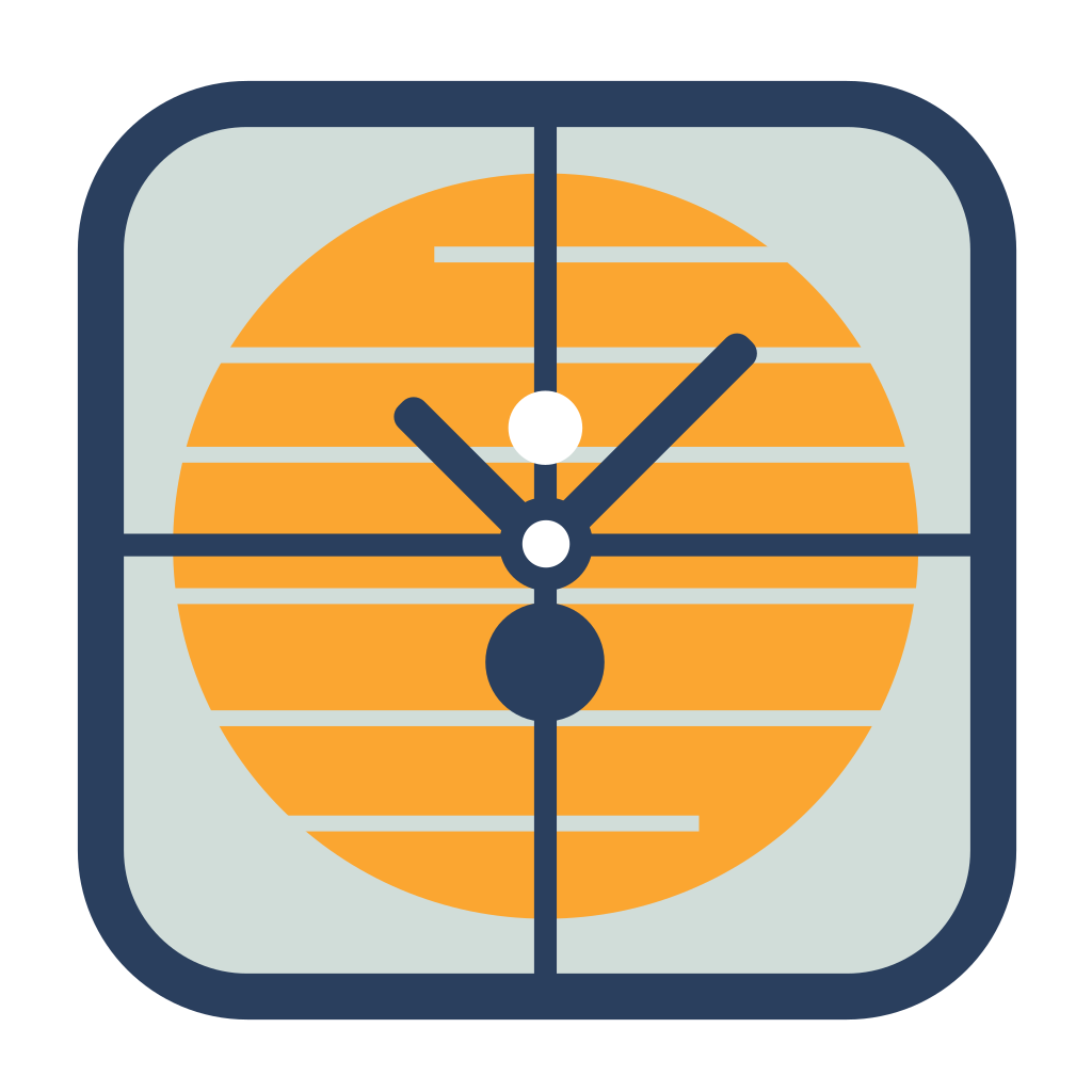 Eine Uhr, die auf einem Quadrat steht