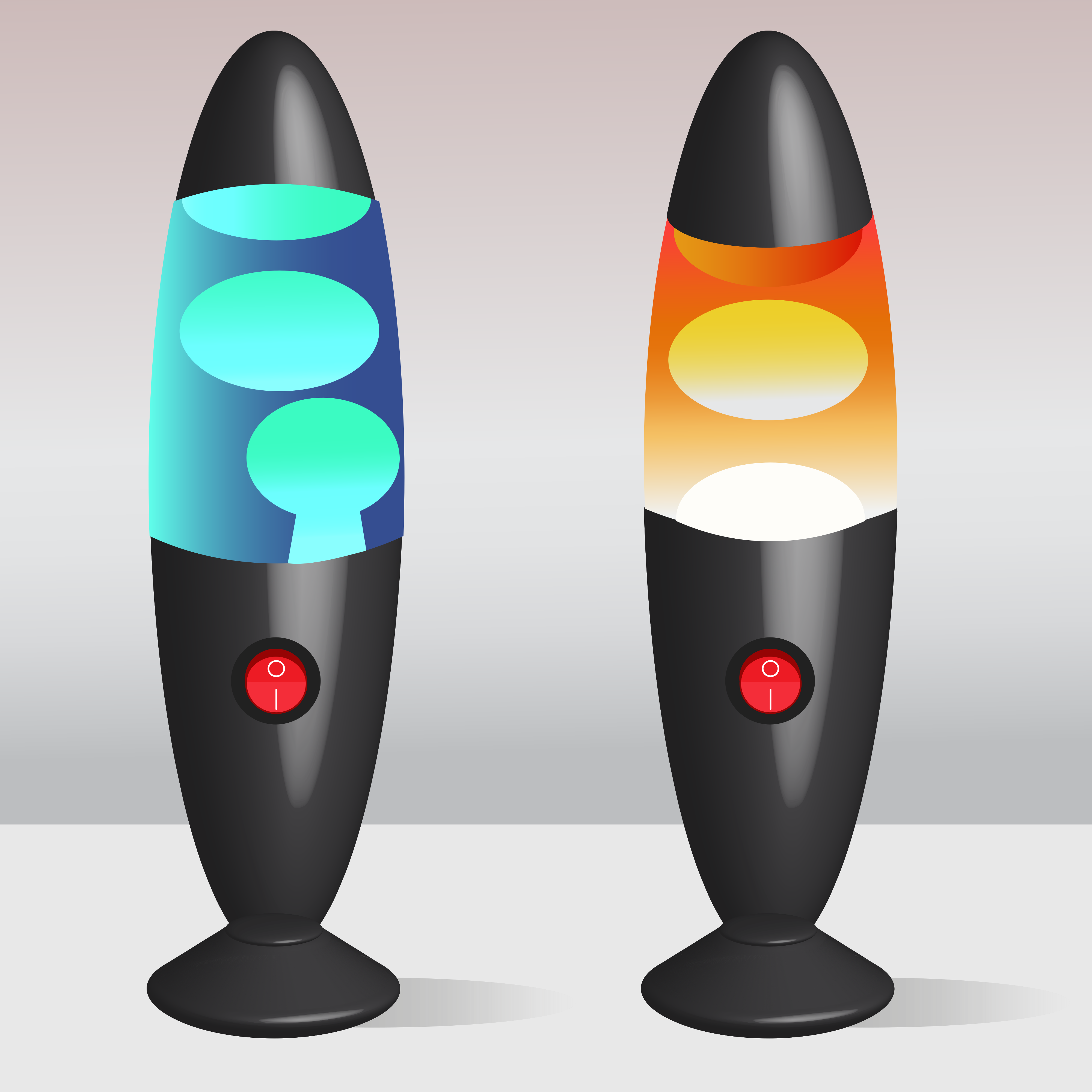 A group of three different shaped objects on a table