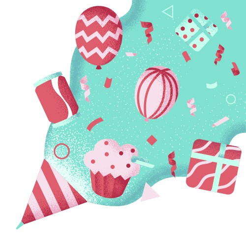 생일 일러스트 | Unsplash에서 벡터 다운로드, image size:3000x3000