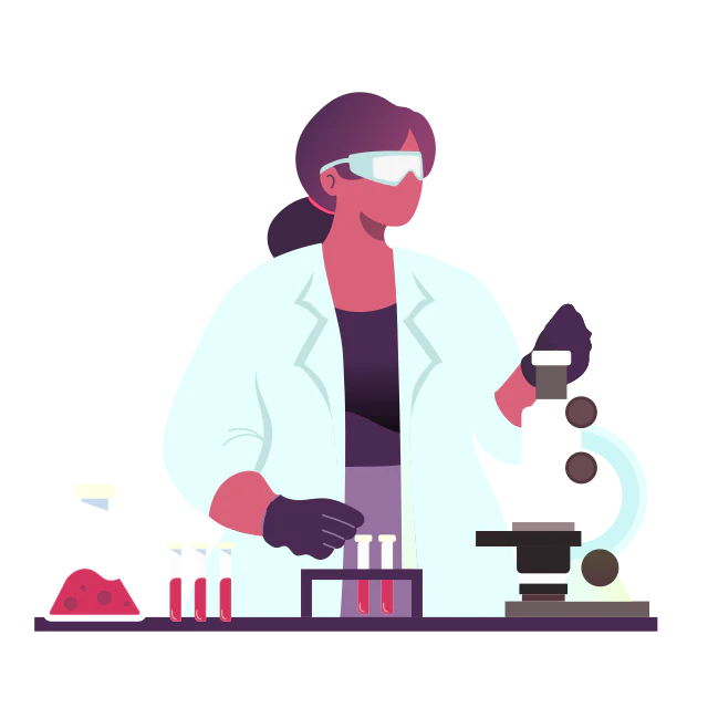 <b>People in PPE.</b> Goggles, gloves and gown drawn clearly with minimal facial detail. Take how we draw people.
