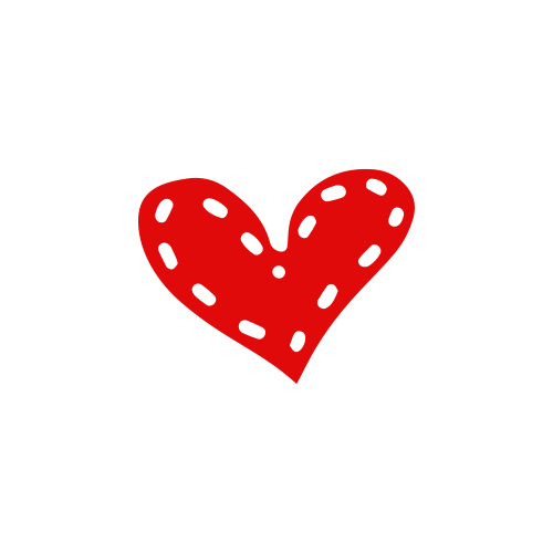 빨간색 하트에 흰색 스티치. 벡터 – Unsplash의 무료 이미지, image size:3000x3000