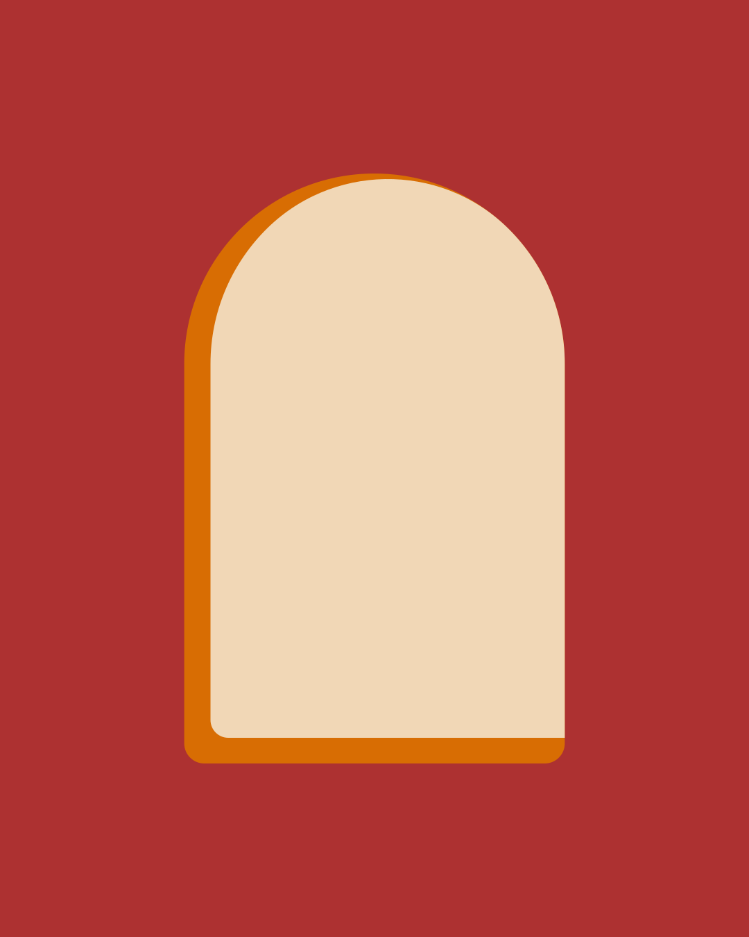 Eine abstrakte Bogenform mit farbenfrohem Hintergrund.