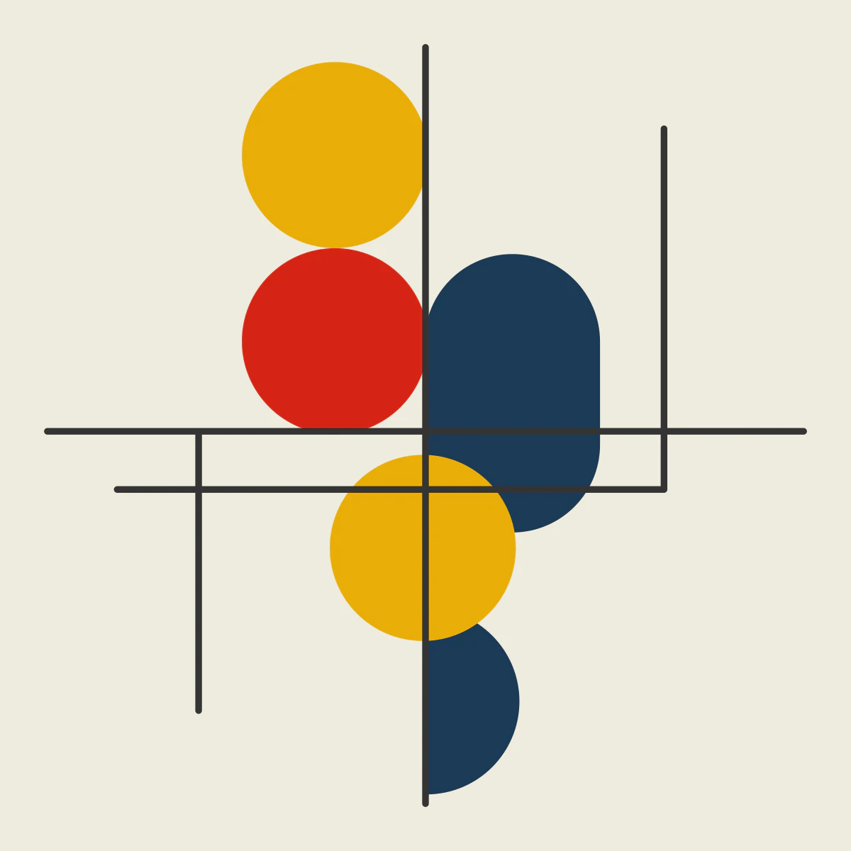 Abstract flowing illustration