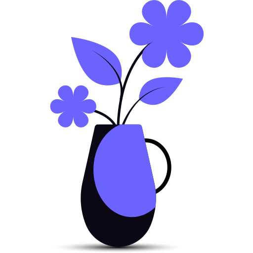 Flowers in a vase.