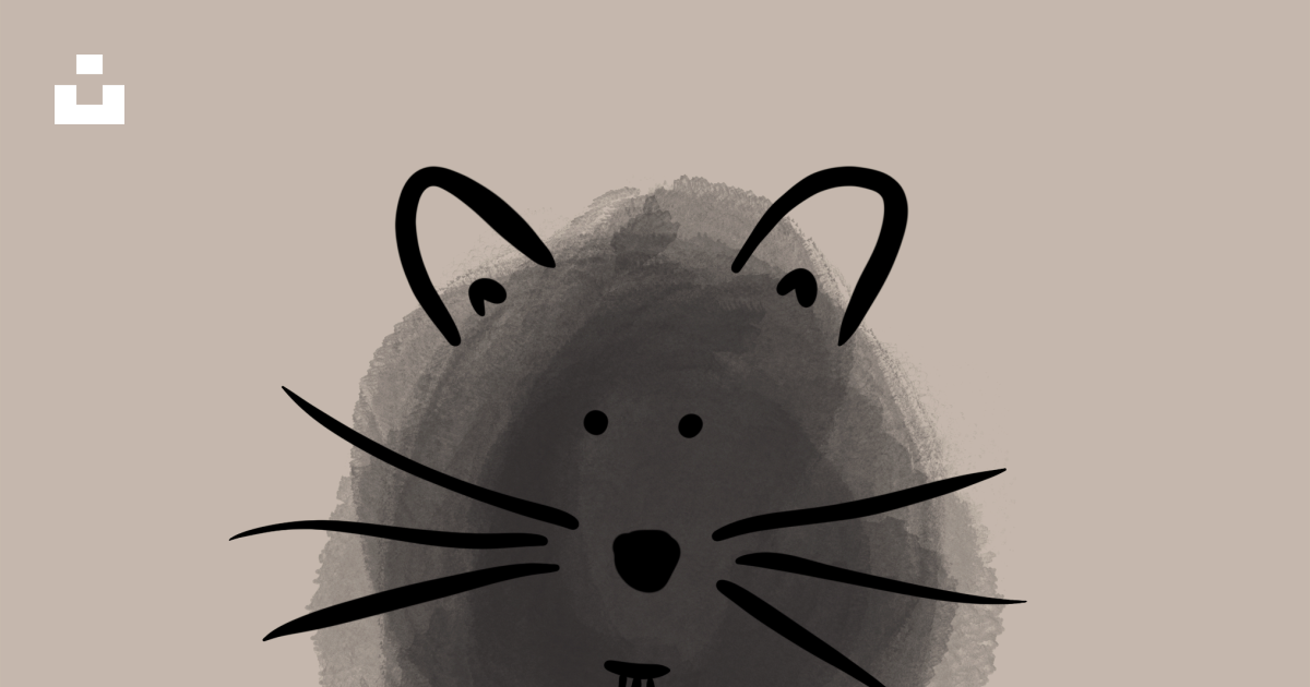 Uma ilustração simples de um rosto de rato cinza. vetor – Imagem grátis ...