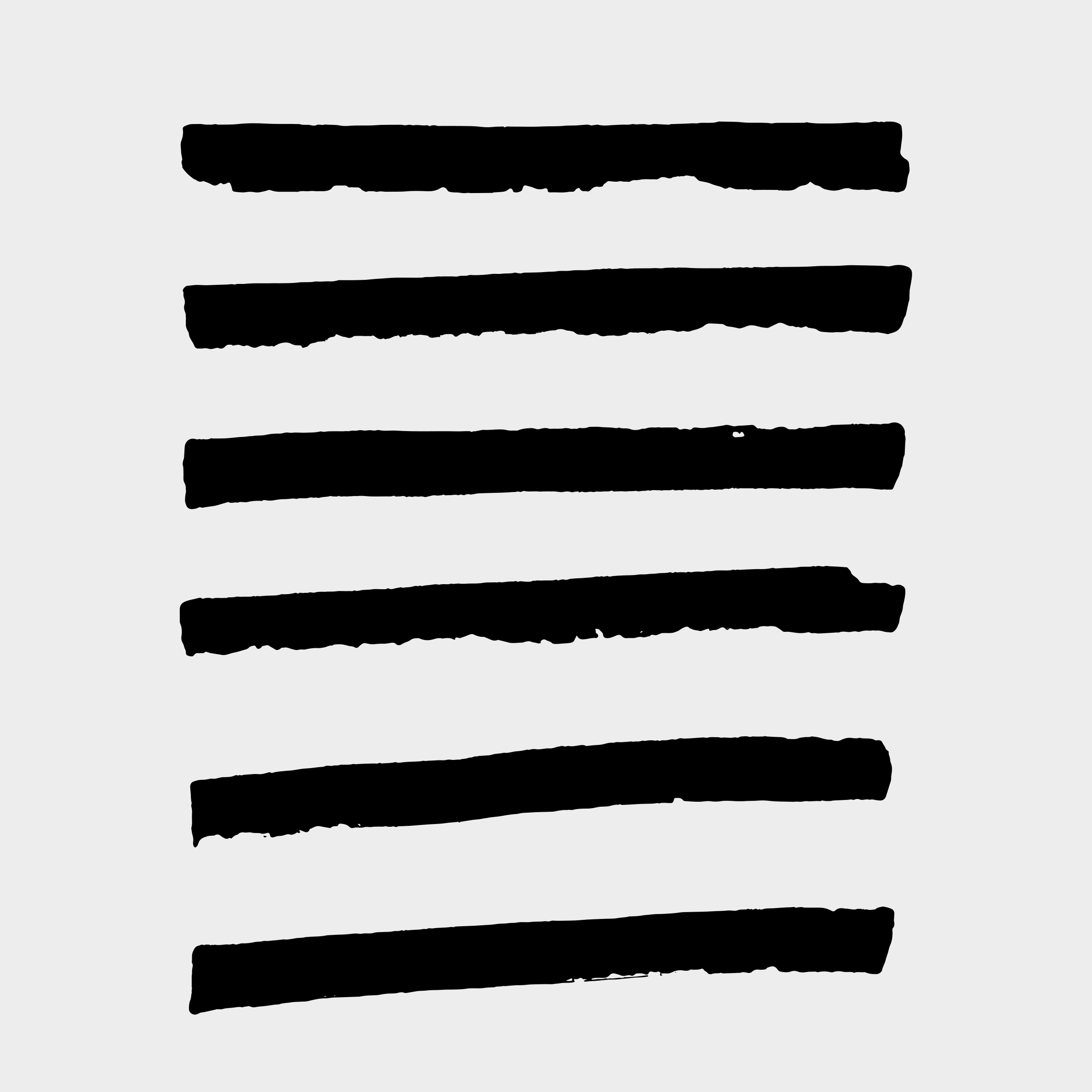 Rayas negras horizontales sobre fondo blanco.