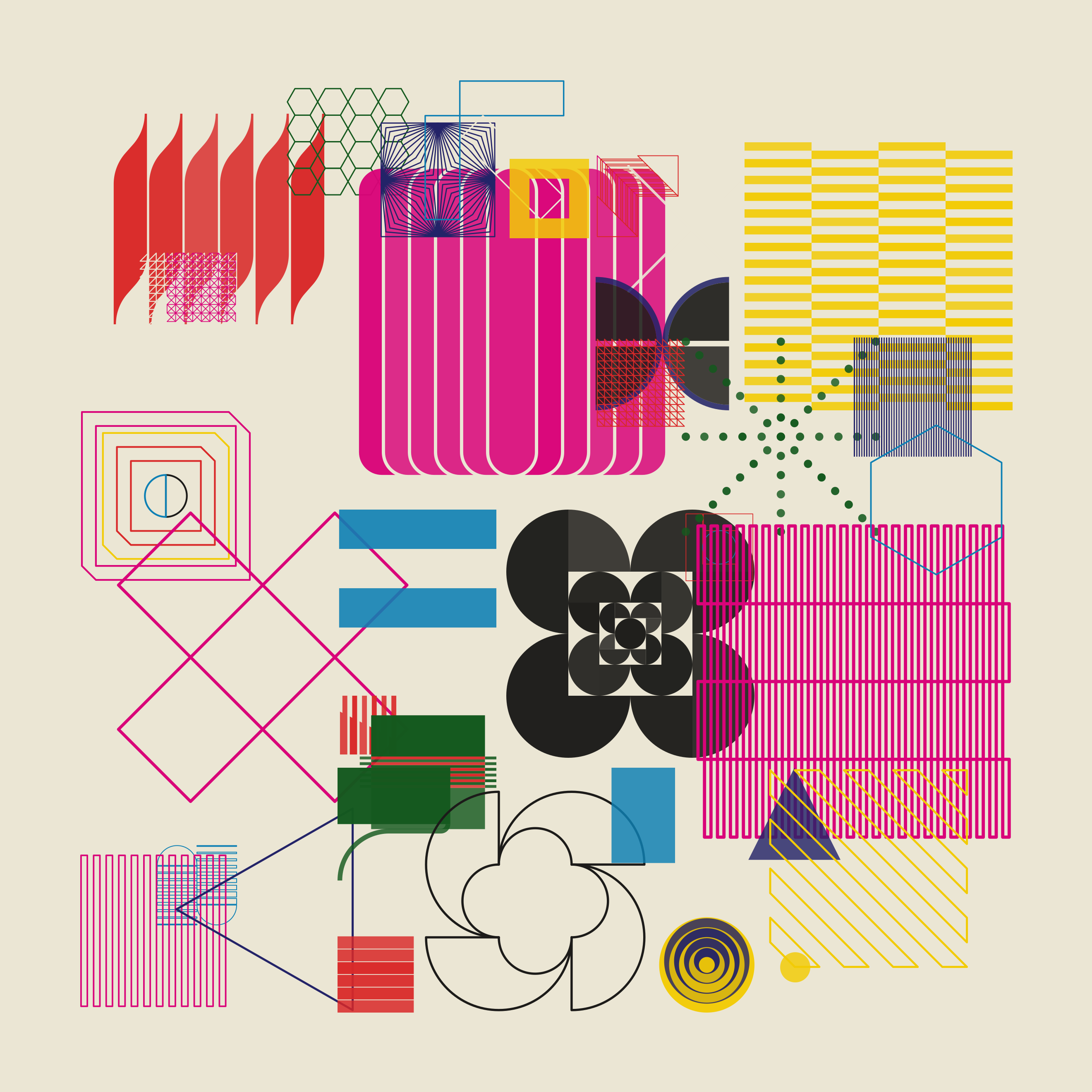 Abstract geometric shapes in vibrant colors. vector – Free Abstract ...