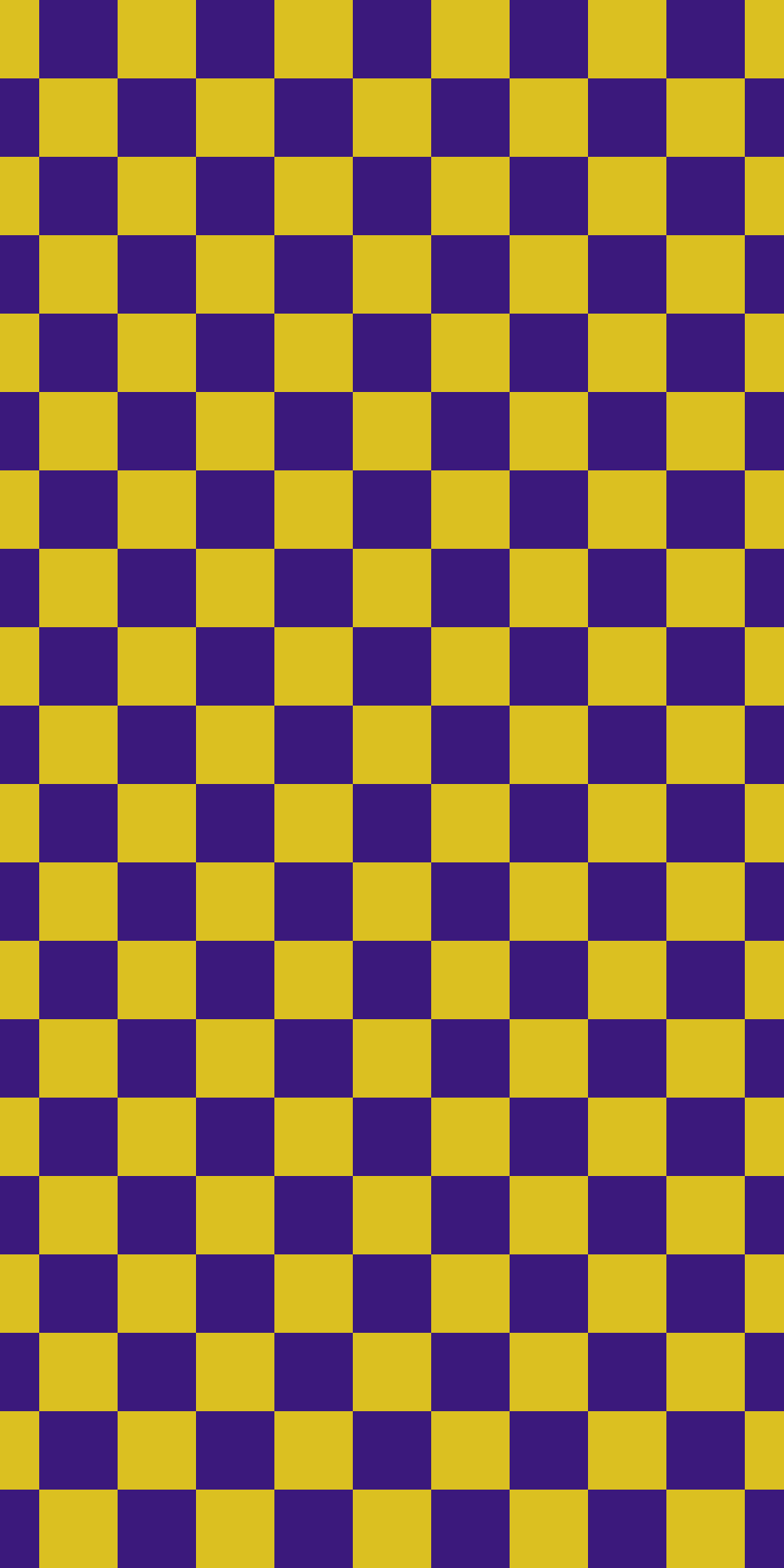Purple and yellow checkerboard pattern.