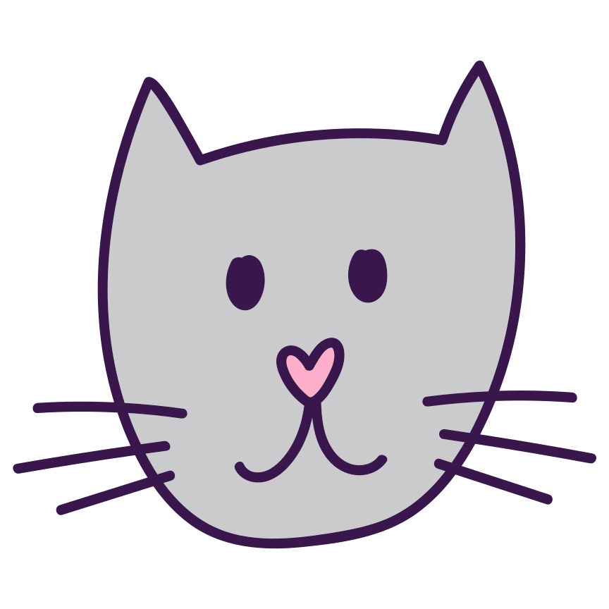 Un chat de dessin animé simple et adorable. vectoriel – Image gratuite de  Chat sur Unsplash, image size:3000x3000