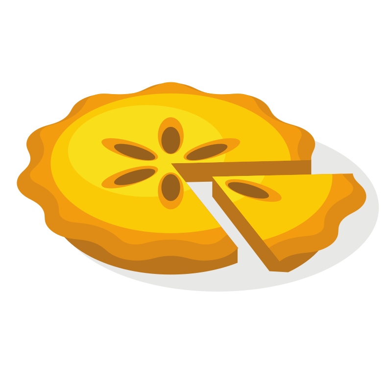 A delicious pie with a slice cut out.