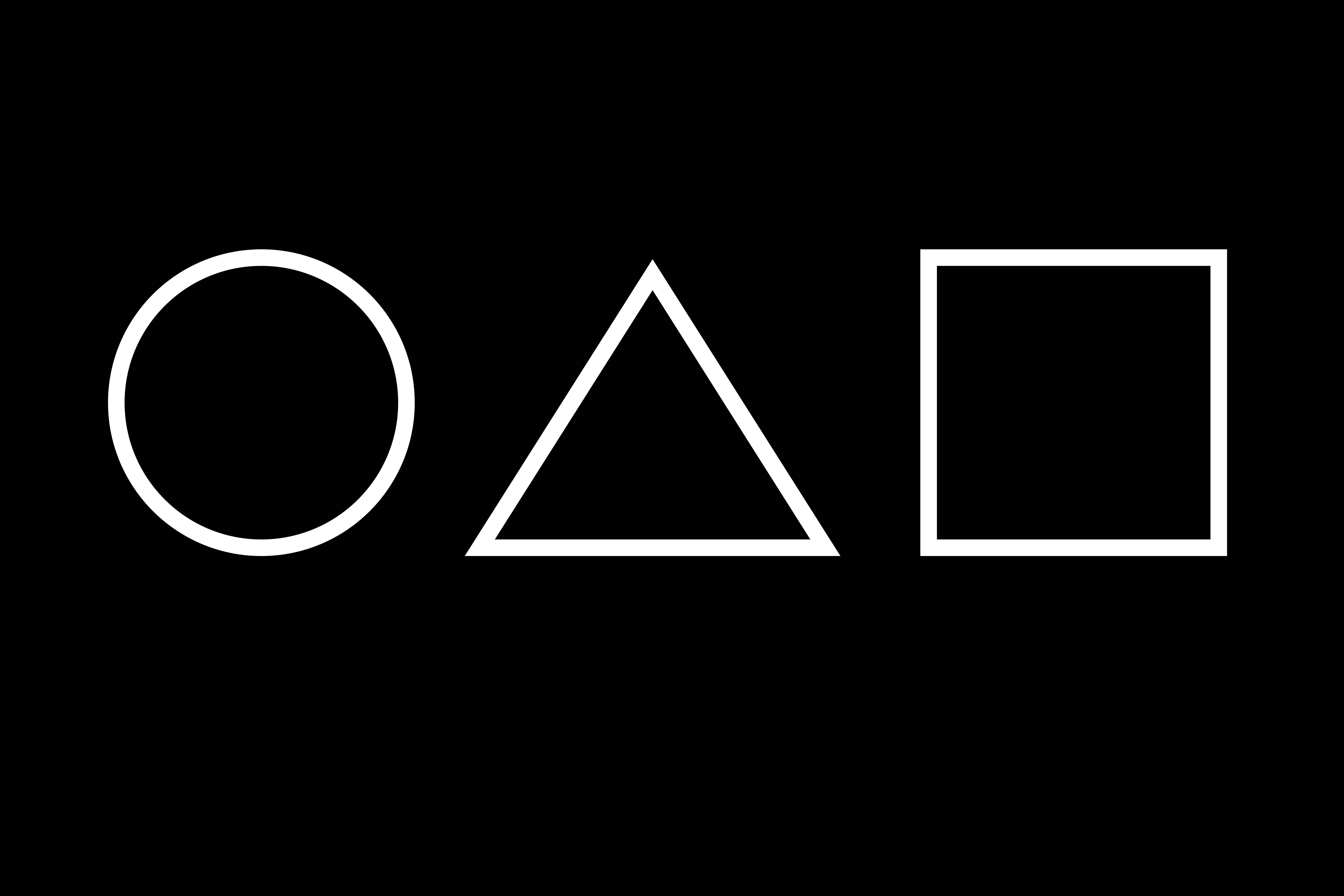 The squid game logo features geometric shapes.