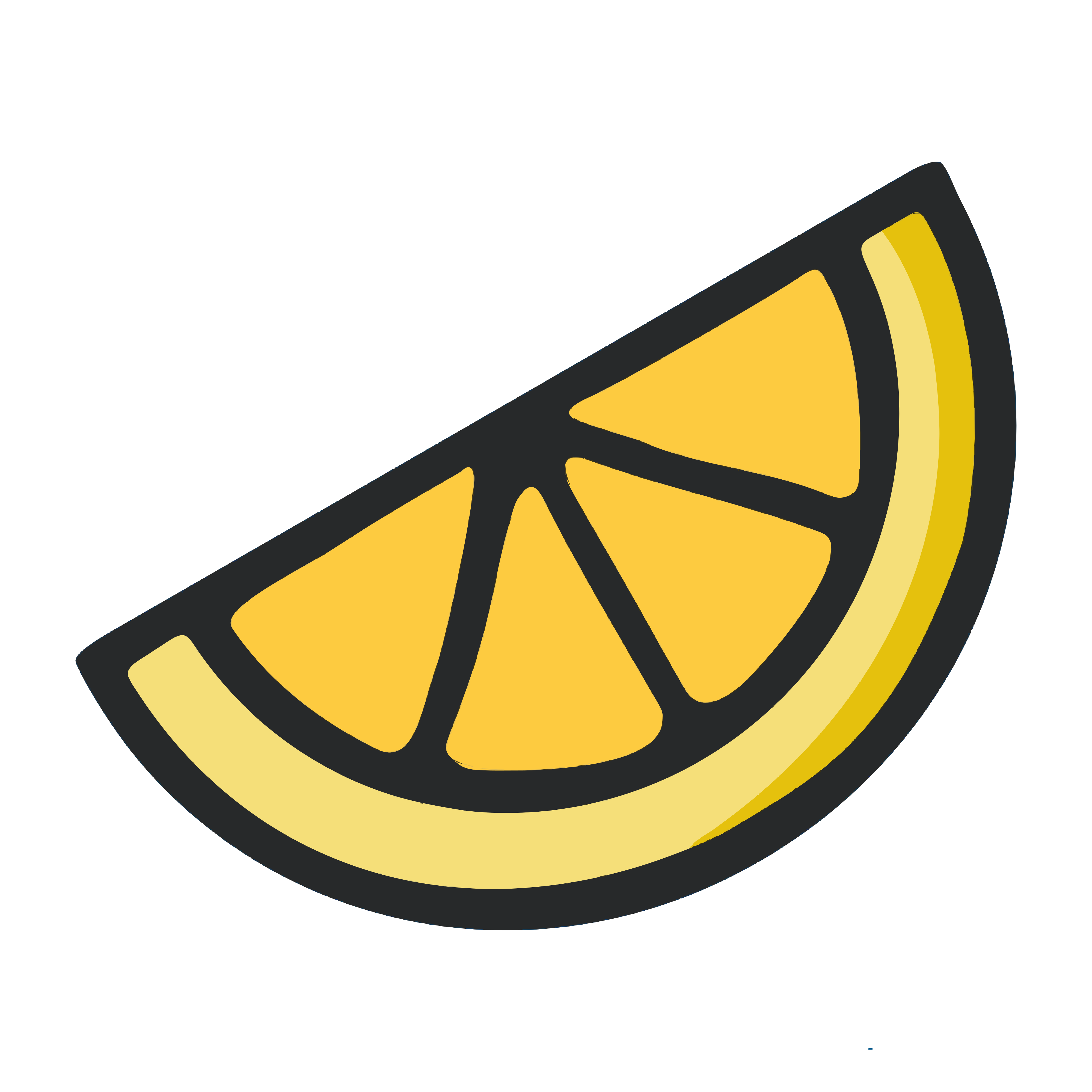 Here is a caption for the image: a slice of lemon. vector – Free Icons  Image on Unsplash, image size:3000x3000