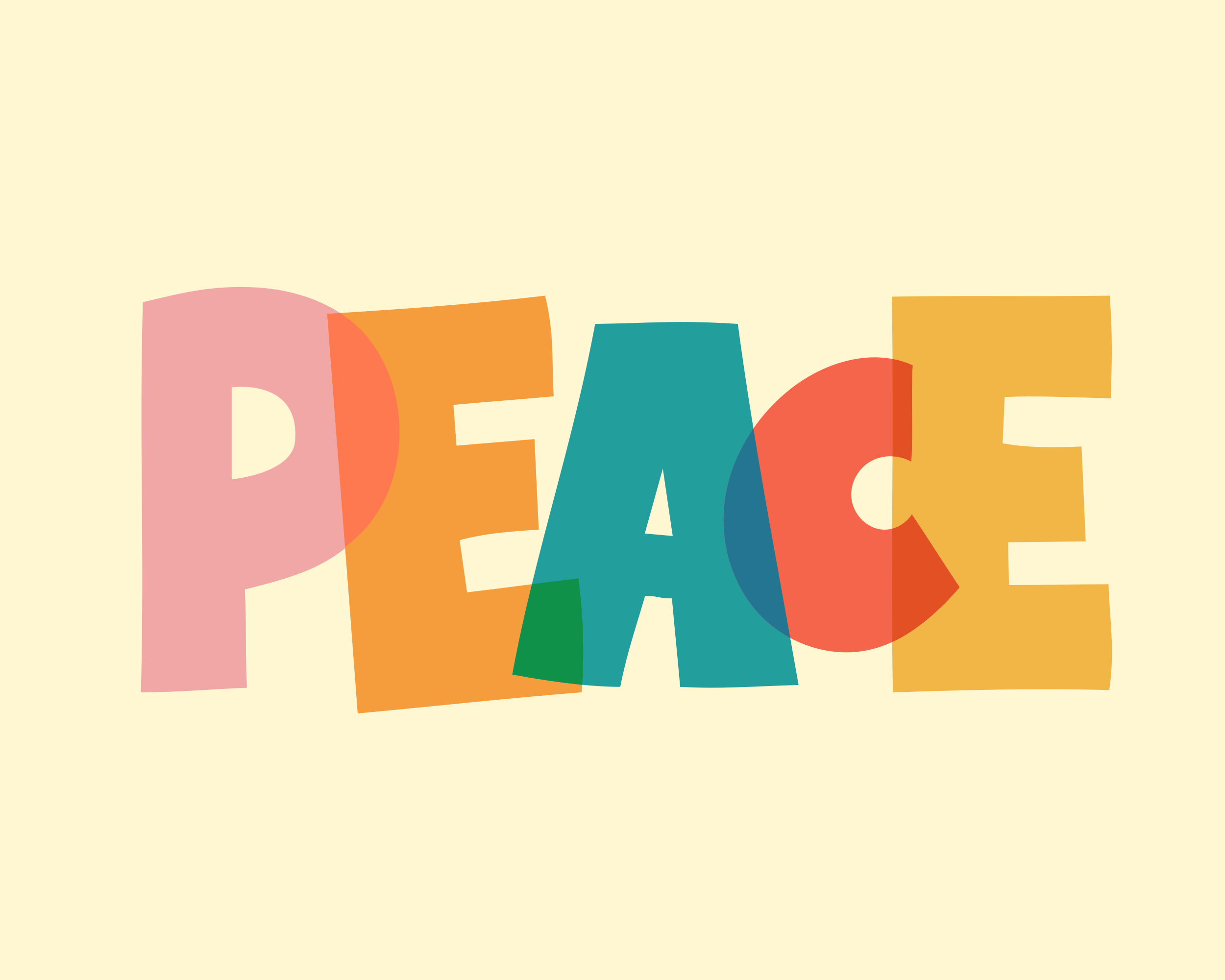 The word "peace" in overlapping, colorful letters. vector – Free Wallpaper  Image on Unsplash