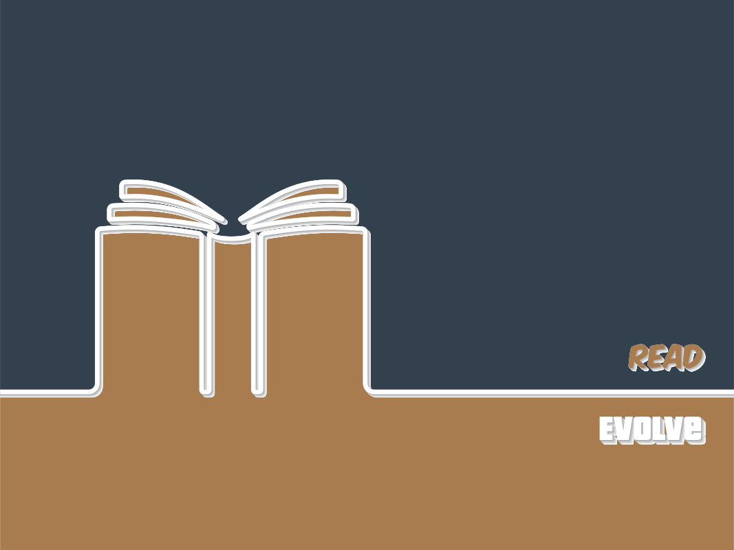 An open book encourages people to read and evolve.