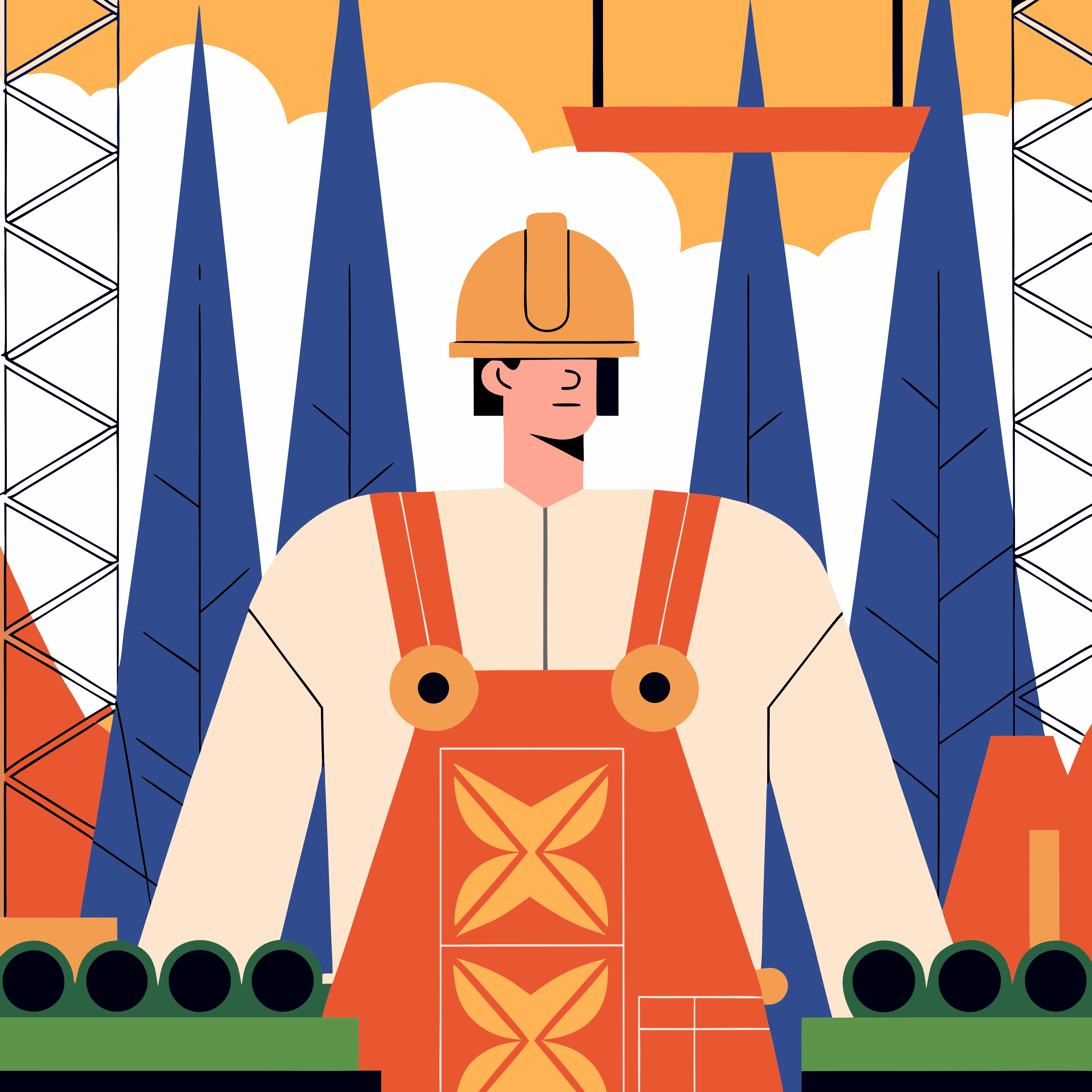 A factory worker in an industrial setting.