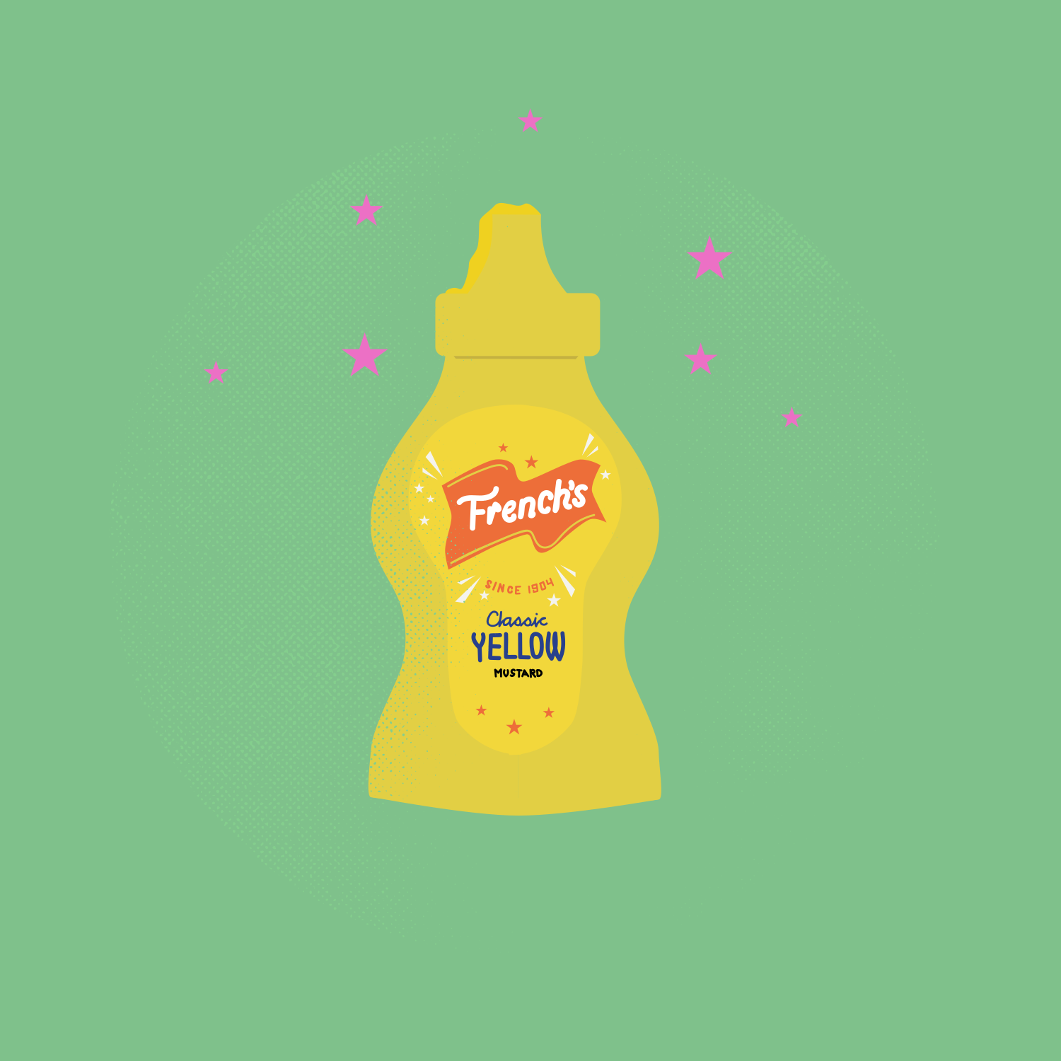 Der klassische gelbe Senf der Franzosen.