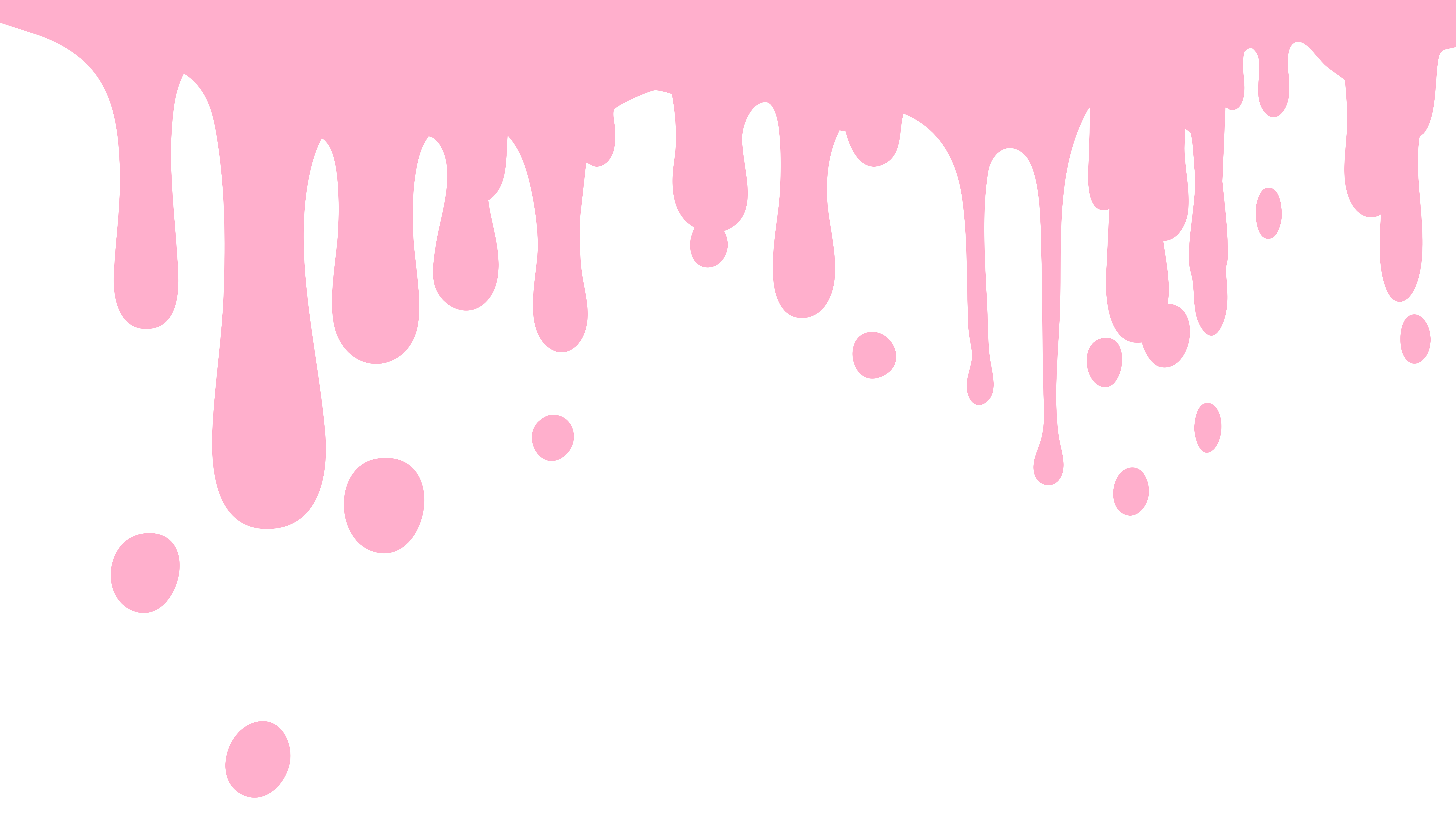 Pink liquid dripping on a white background