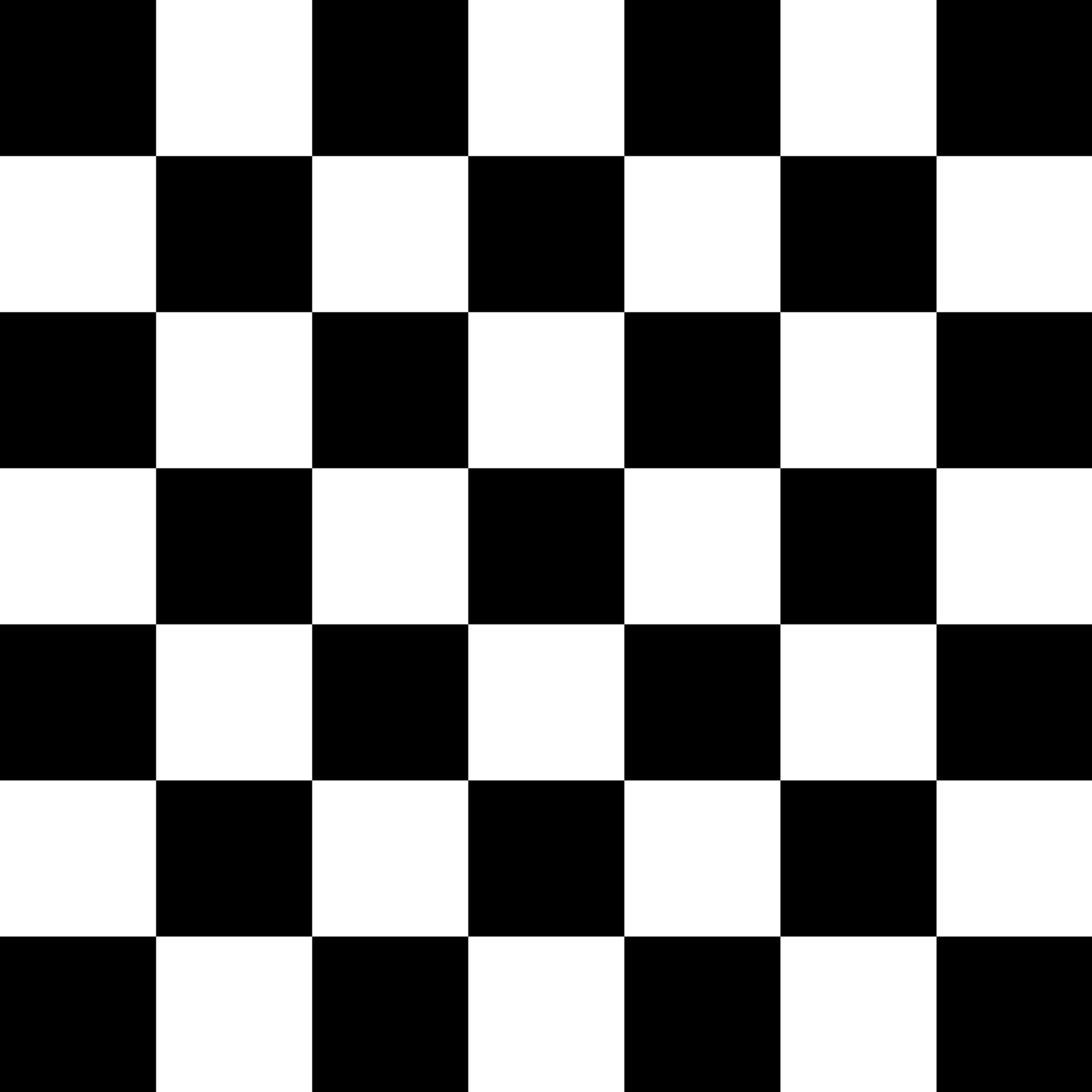 Black and white checkerboard pattern