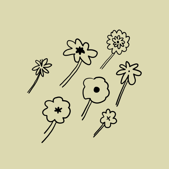 옅은 노란색 배경에 꽃의 간단한 선화 벡터 – Unsplash의 무료 꽃 이미지, image size:3000x3000