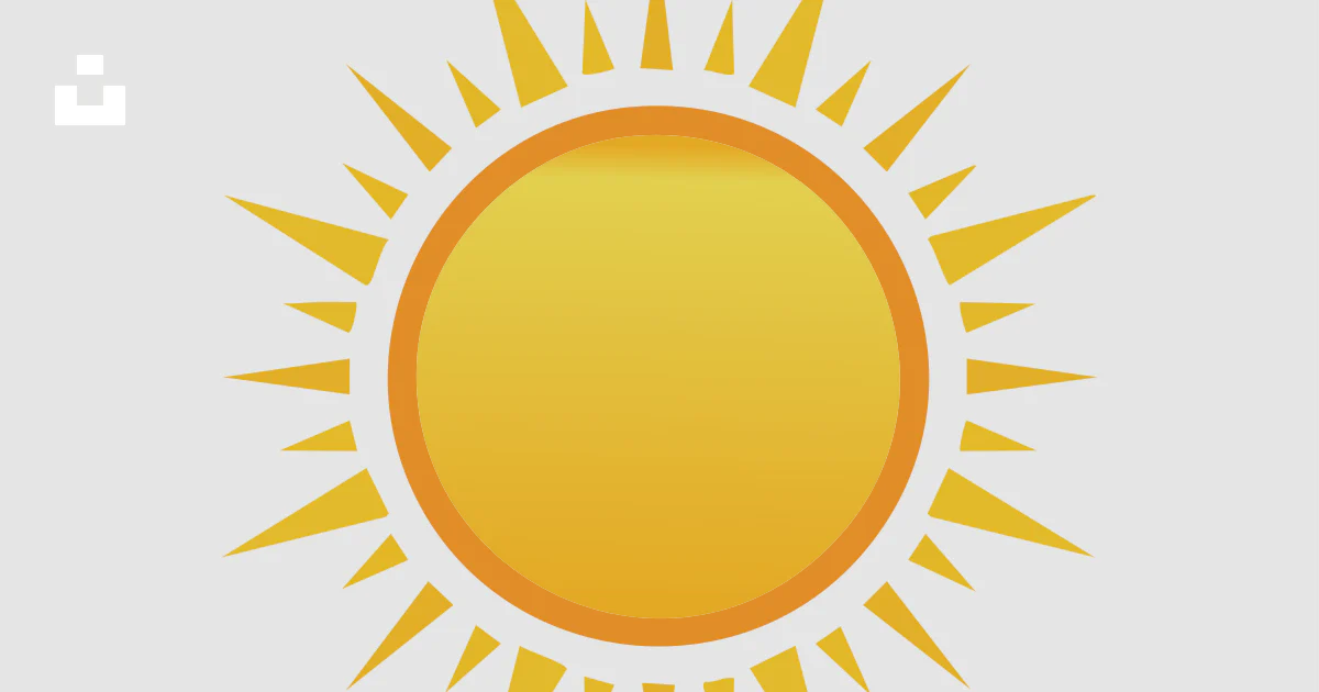 Sun Symbol Sharp A bright yellow sun with sharp rays vector – Free Flower Image on Unsplash