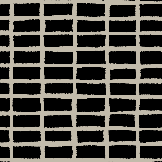 A grid of black rectangles on a beige background