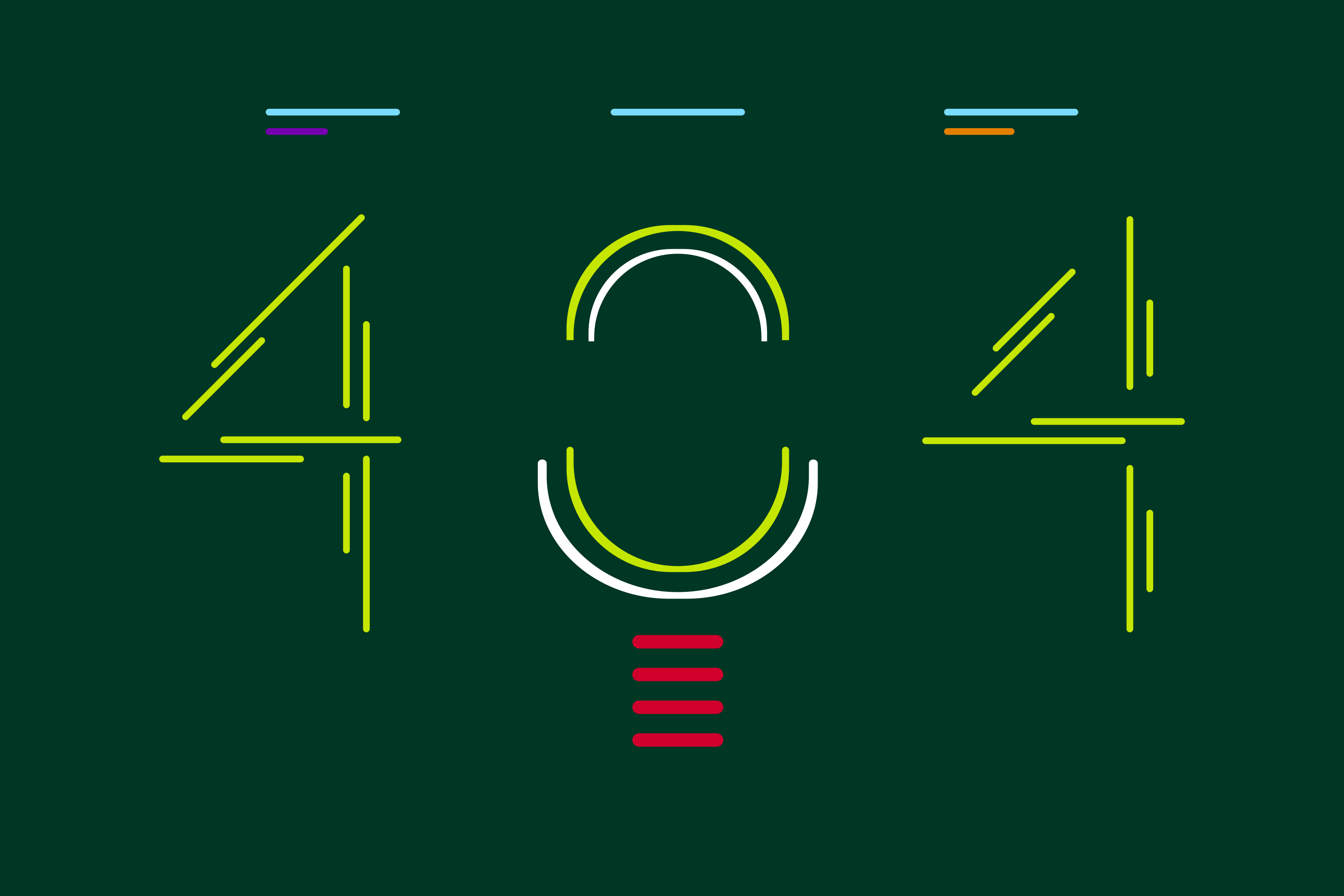 緑色の背景に様式化された 404 エラー メッセージが表示される