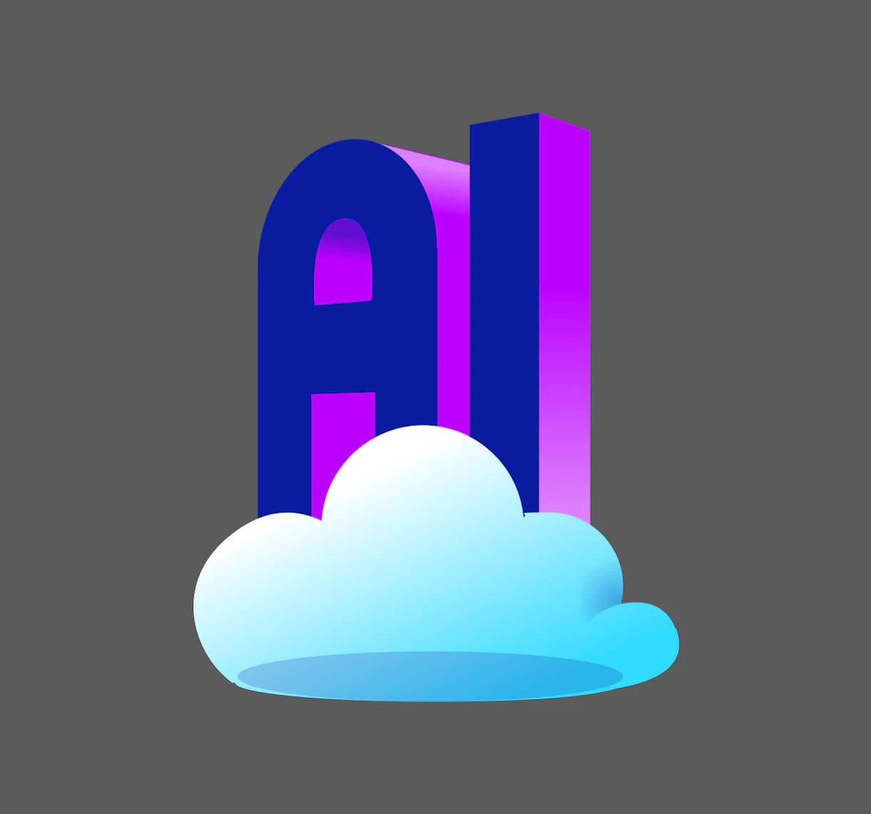 Abstract vector illustration of Naver Agent N and future technology