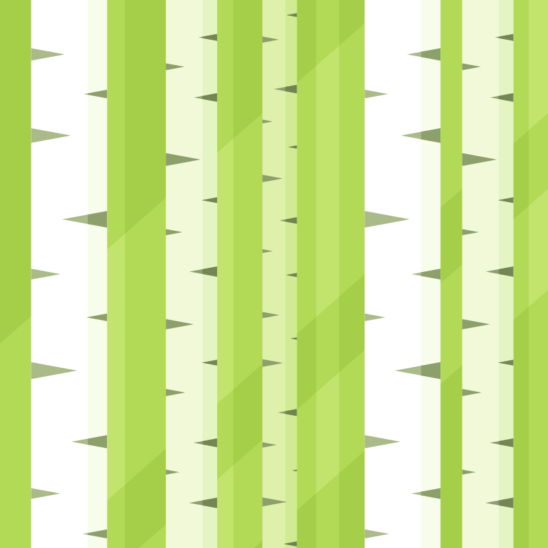 Green striped background with triangular accents