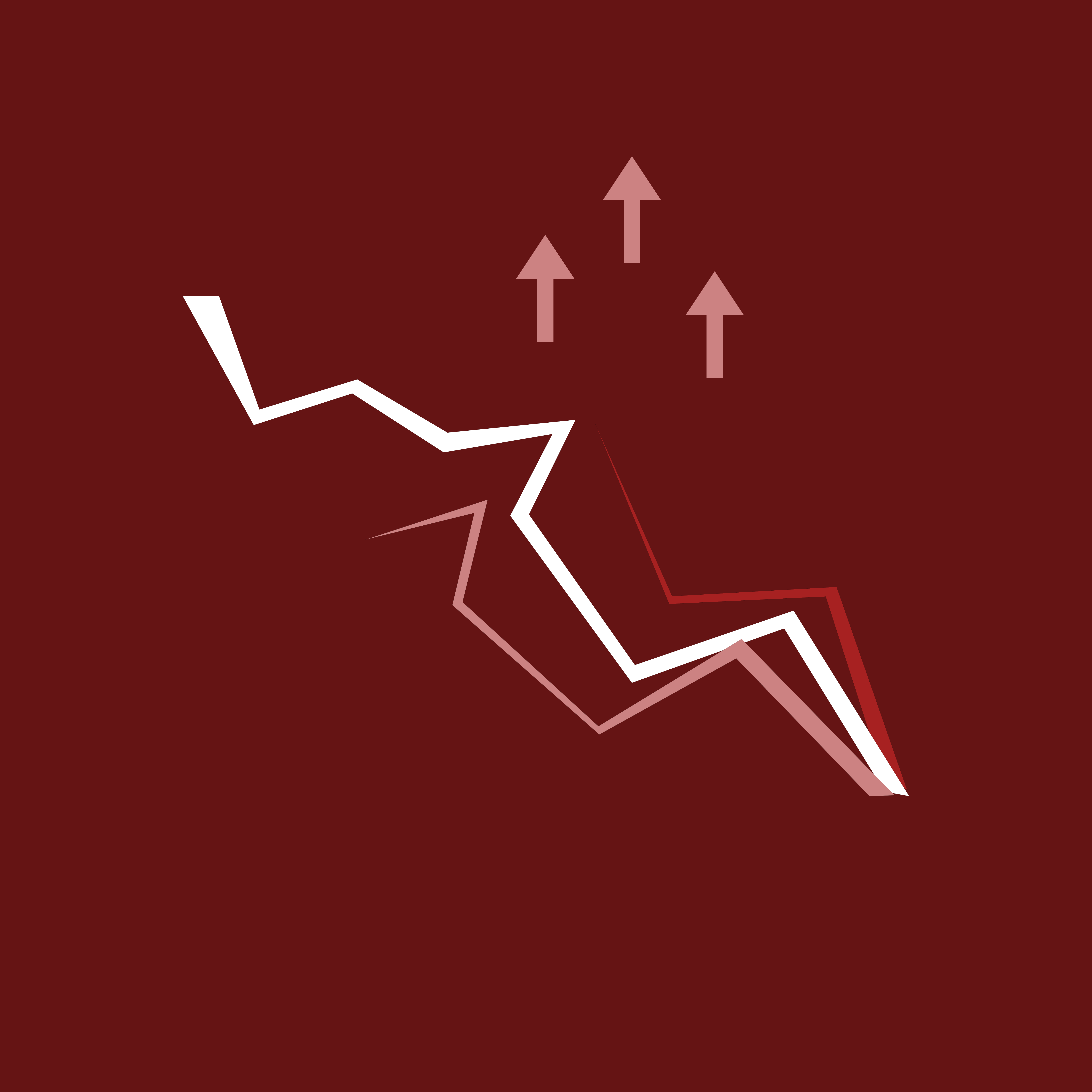 Illustration of growth arrows and upward trend