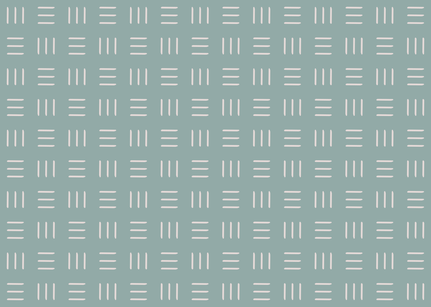 A repeating pattern of three horizontal lines