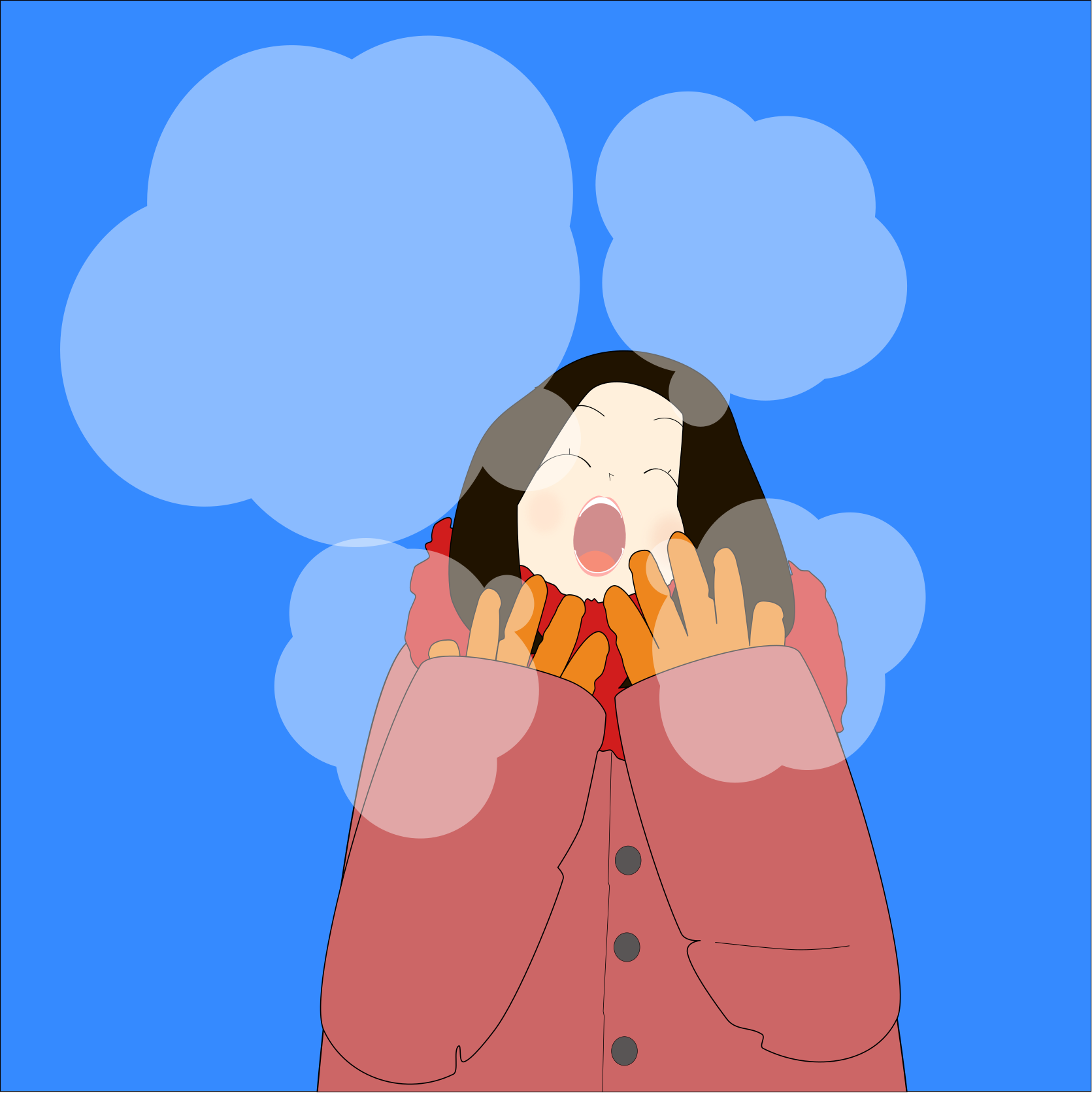 Woman in a pink coat shivering from cold vector – Free Wallpaper Image on  Unsplash, image size:3000x3001