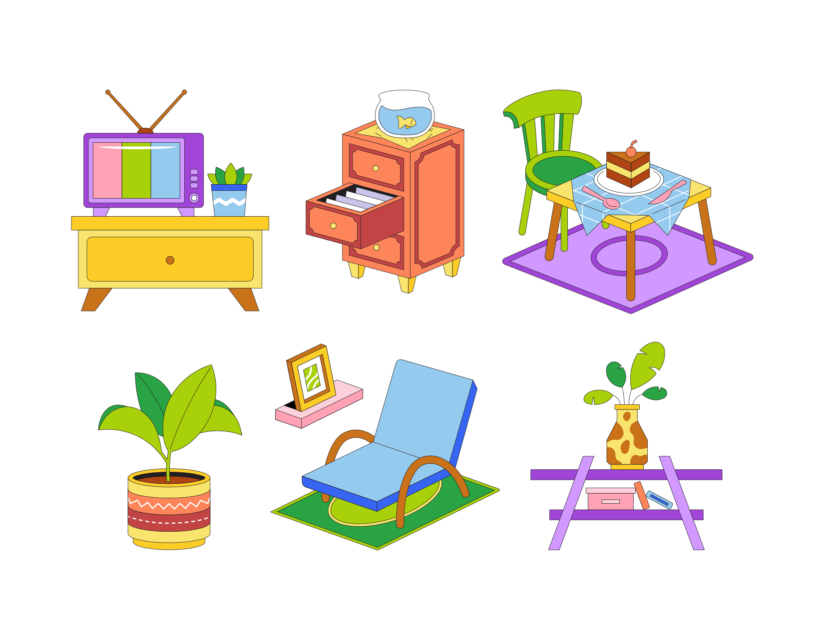 Housekeeping Cleaning Icons Set – Royalty-Free Vector | VectorStock, image size:3000x2328