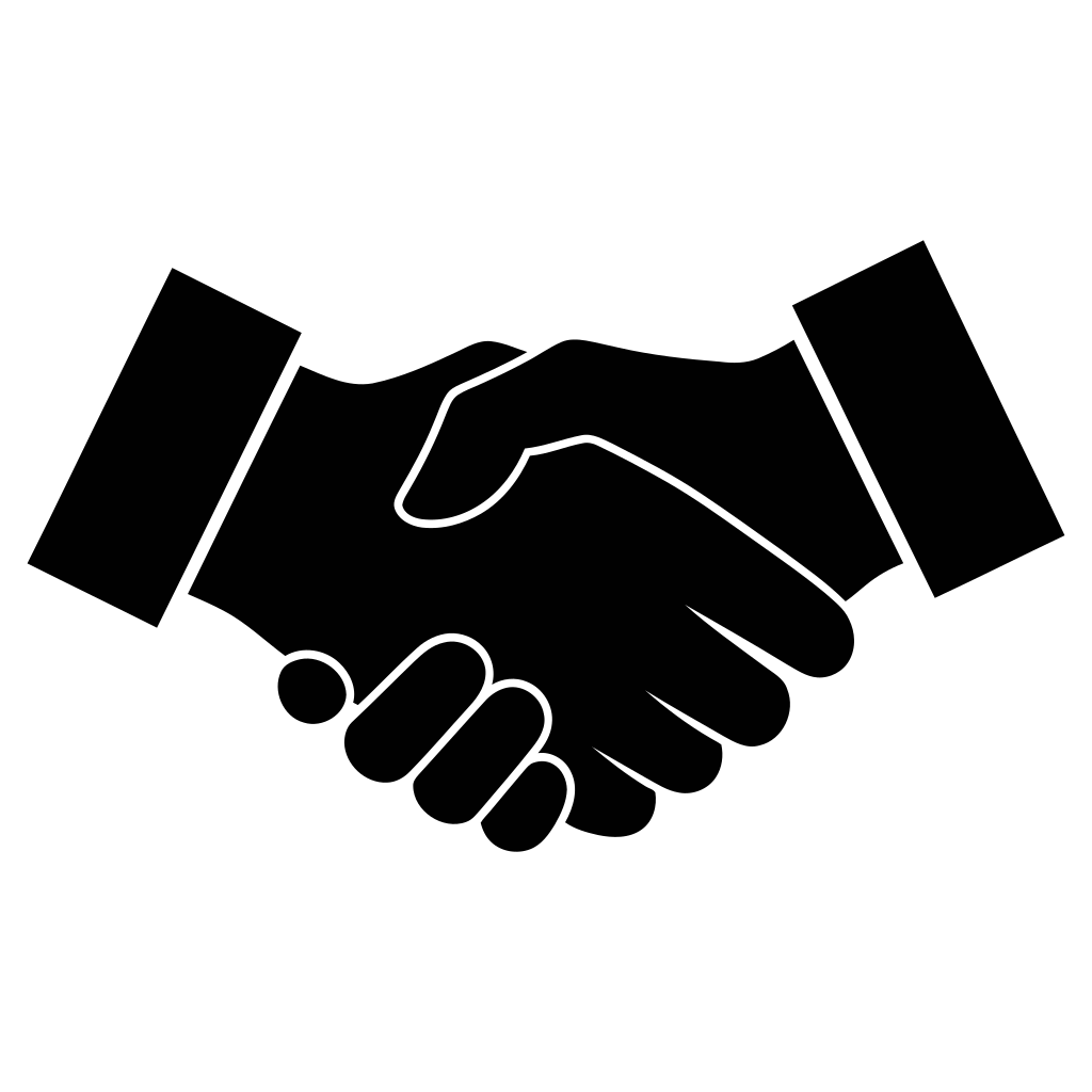 Two hands shaking in agreement