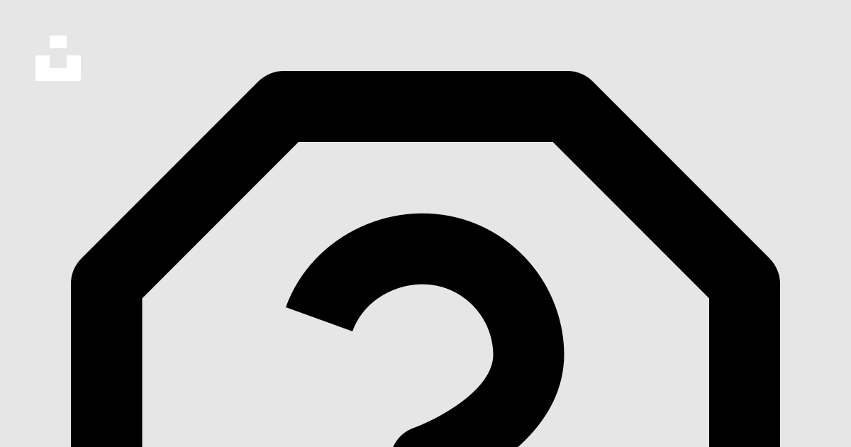 Octagonal Vector Question Black question mark inside an octagon stop sign shape. vector – Free ...