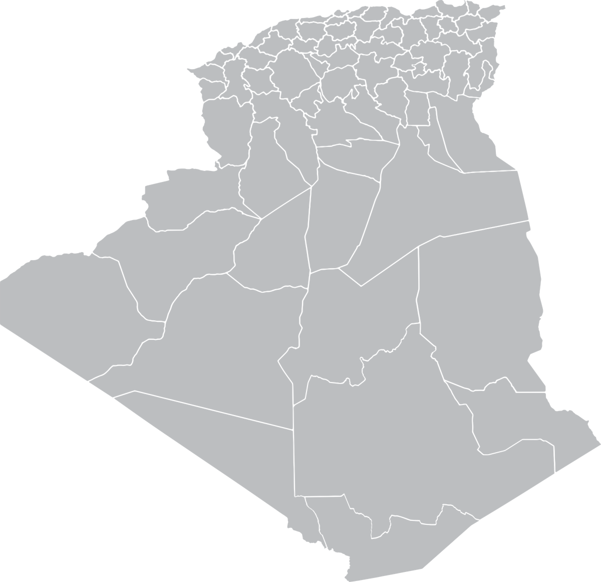 Illustrated map divided into regions — the territory of organized labor