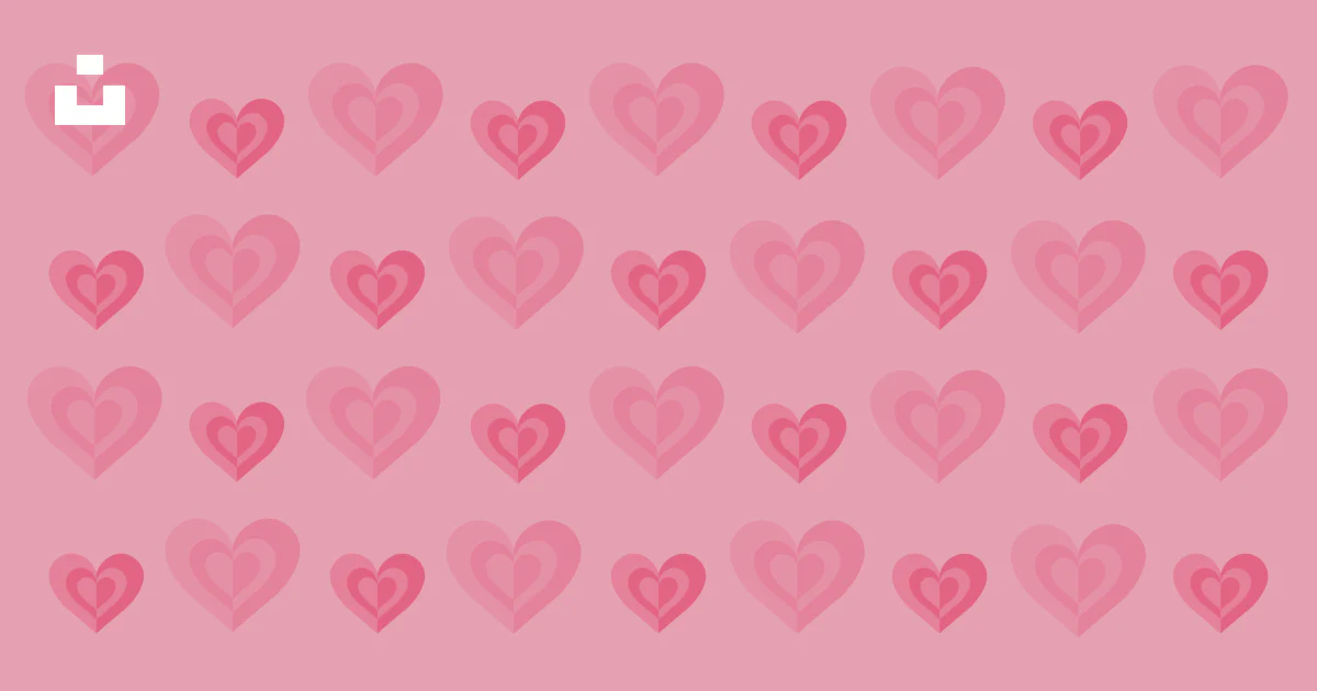 Pink Heart Pattern Id Code A pattern of pink hearts on a pink background vector – Free Wallpaper ...
