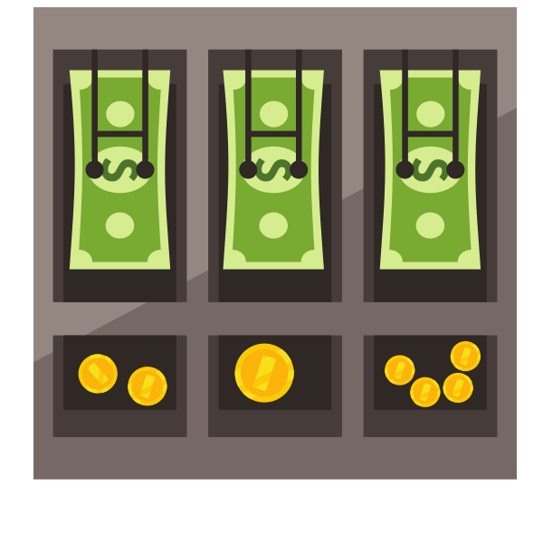 Three compartments with cash and coins