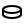 Una semplice icona di disco da hockey in bianco e nero