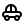 Simple black outline of a toy car