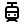 A black and white icon of a train