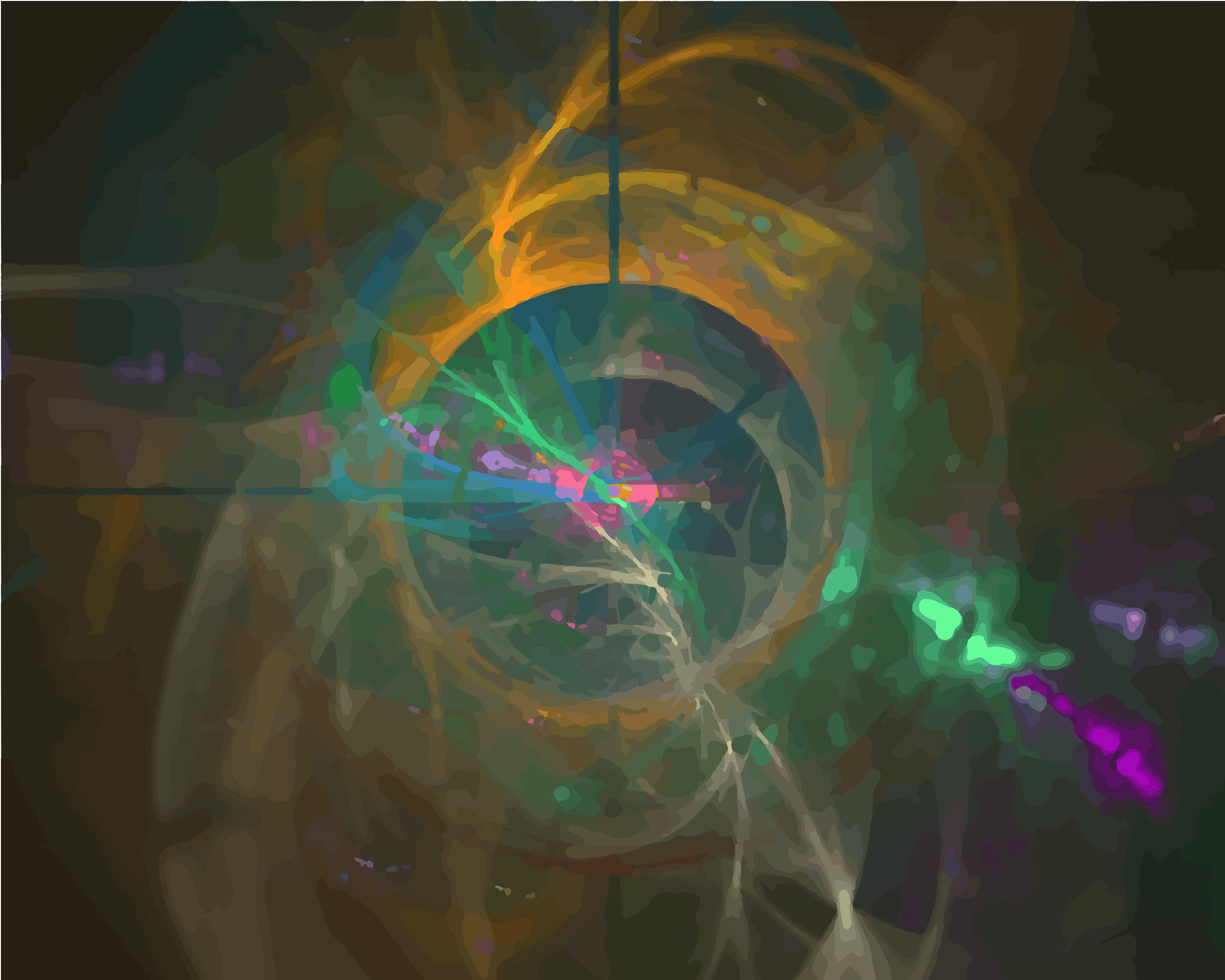 Padrões abstratos de luz coloridos e ondulantes