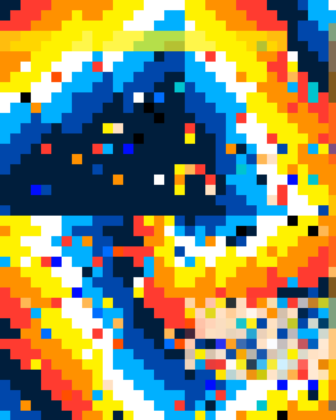 Art pixel abstrait avec des couleurs et des motifs vibrants